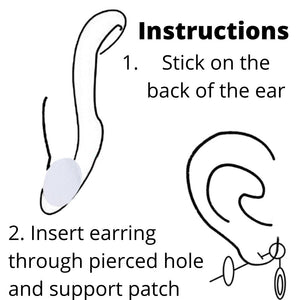 Instant Support Patches for Torn Earlobes - Wonderbacks